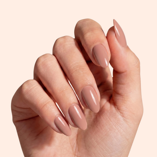Bare Latte Medium Almond Soft Gel Press Ons
