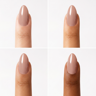 Bare Latte Medium Almond Soft Gel Press Ons