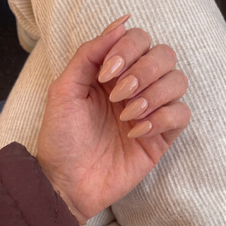 Bare Latte Medium Almond Soft Gel Press Ons