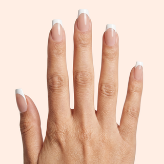 Blanc French Long Coffin Soft Gel Press Ons