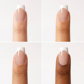 Blanc French Long Coffin Soft Gel Press Ons