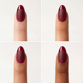 Bordeaux Red Medium Almond Soft Gel Press Ons