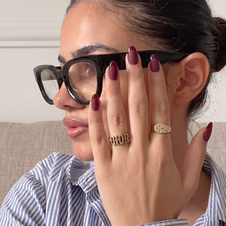 Bordeaux Red Medium Almond Soft Gel Press Ons