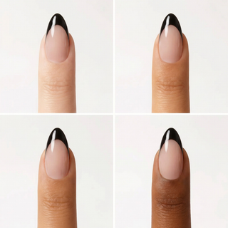 Midnight French Almond Soft Gel Press Ons