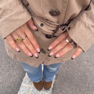 Midnight French Almond Soft Gel Press Ons