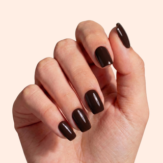 Mocha Dip Medium Square Soft Gel Press Ons