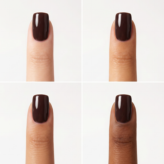 Mocha Dip Medium Square Soft Gel Press Ons