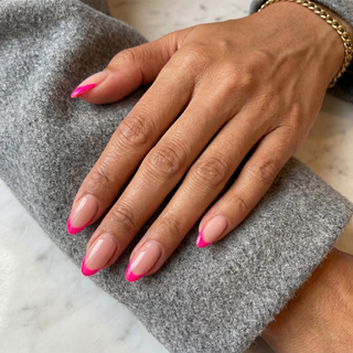 Pink Blush Medium Almond Soft Gel Press Ons