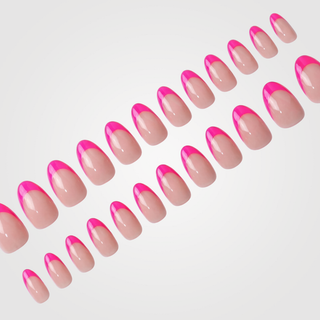 Pink Blush Medium Almond Soft Gel Press Ons