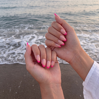 Pink Blush Medium Almond Soft Gel Press Ons