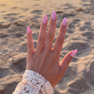 Pink Petal Medium Almond Soft Gel Press Ons