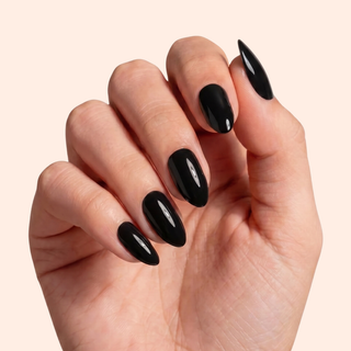 Shadow Mist Medium Almond Soft Gel Press Ons