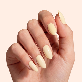 Vanilla Bliss Medium Almond Soft Gel Press Ons